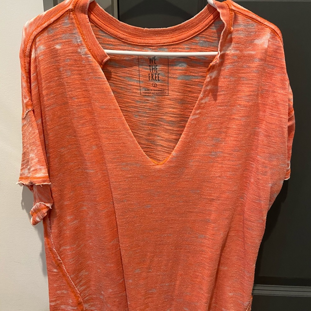 We the free orange short sleeve
